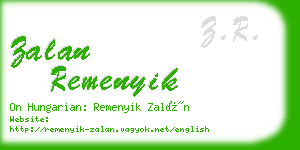 zalan remenyik business card